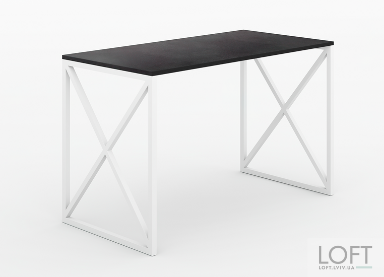 Письмовий стіл Model 5 1200x600 Чорний білий